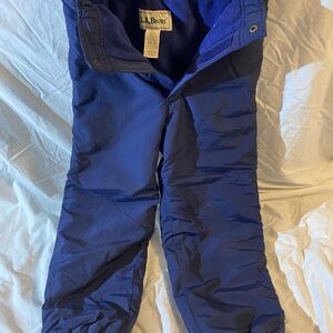 L.L. Bean Kids Blue Snow Pants